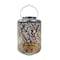 Snow Joe Bliss Outdoors Solar LED Lantern w Banana Leaf Design  Hand Painted Finish BSL-308-S - alternate 1